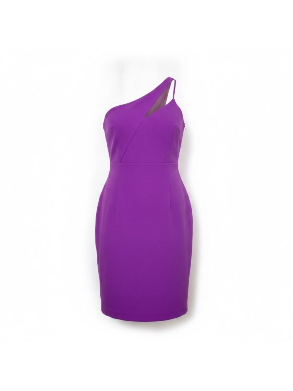 River Island Womens Purple Asymmetric One-Shoulder Midi Dress Size 10